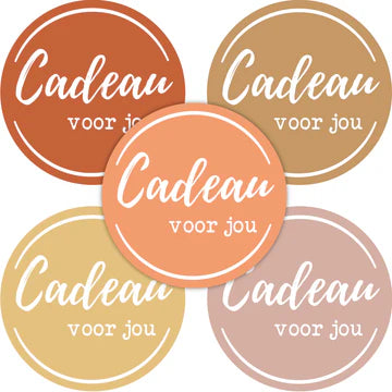 Stickers Cadeau voor Jou Assorti (35mm) – Liefs en Lintjes