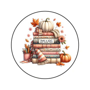 Stickers Fall Books (45mm) – Liefs en Lintjes