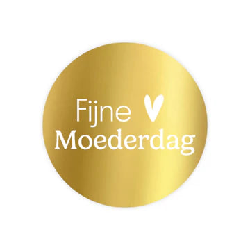 Stickers Fijne Moederdag Hart (40mm) – Liefs en Lintjes