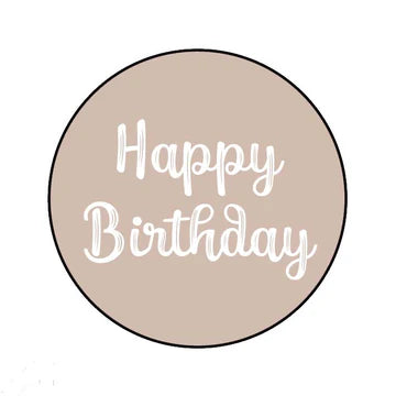 Stickers Happy Birthday (45mm) – Liefs en Lintjes