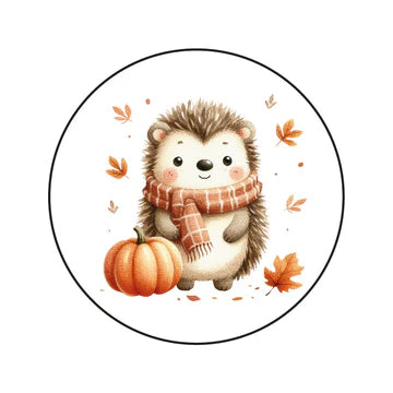 Stickers Herfst Egeltje (45mm) – Liefs en Lintjes