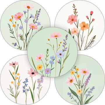 Plukboeket Assorti stickers 35mm - Liefs en Lintjes