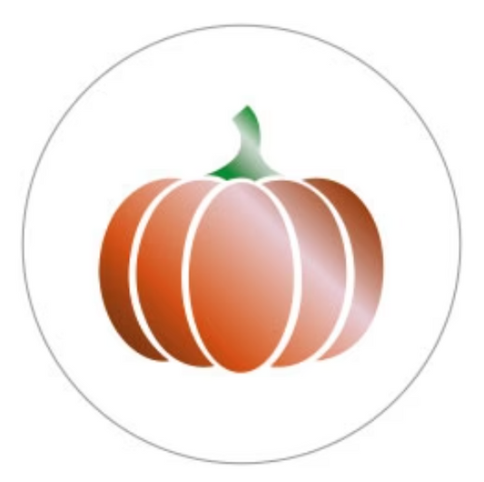 Pompoen Herfst stickers 40mm - Liefs en Lintjes