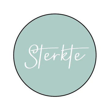 Sterkte mintgroene stickers 45mm - Liefs en Lintjes