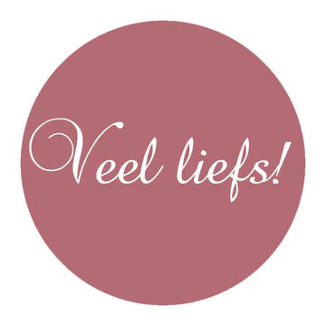 Veel Liefs stickers 45mm - Liefs en Lintjes