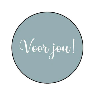 Voor Jou! stickers 45mm - Liefs en Lintjes