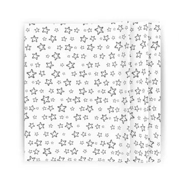 Vloeipapier met zwart-witte sterrenprint Super Stars Zwart/Wit – Liefs en Lintjes