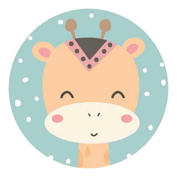 Stickers Bohemian Giraf