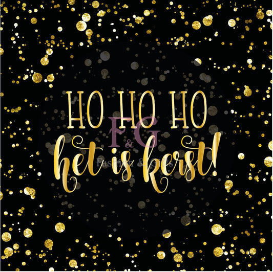 Cadeaukaartje - Ho ho ho het is kerst