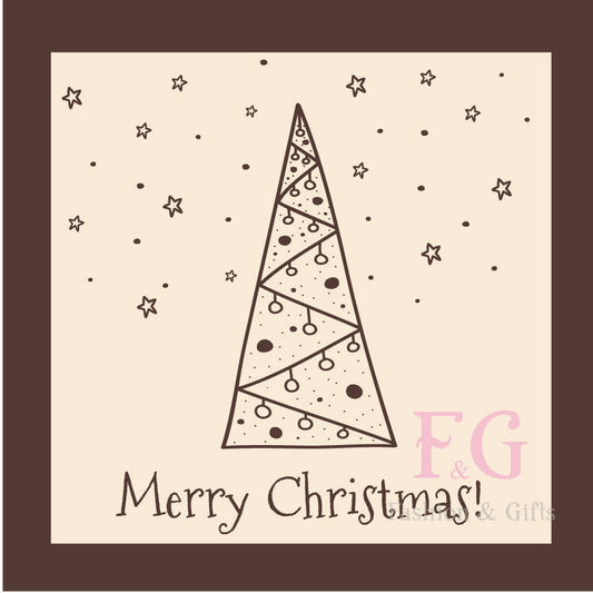 Cadeaukaartje FG - Merry christmas!