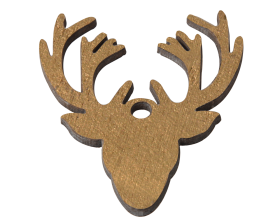 Houten Hert | Goud