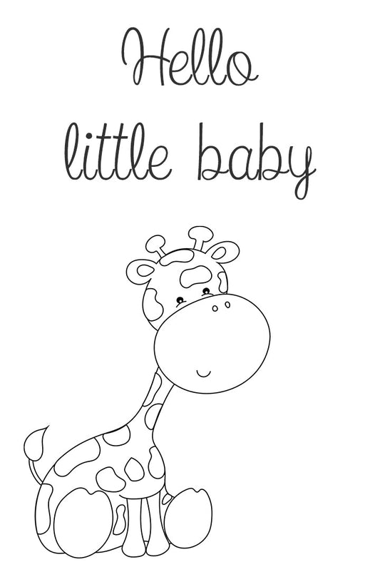 Cadeaukaartje FG - hello little baby