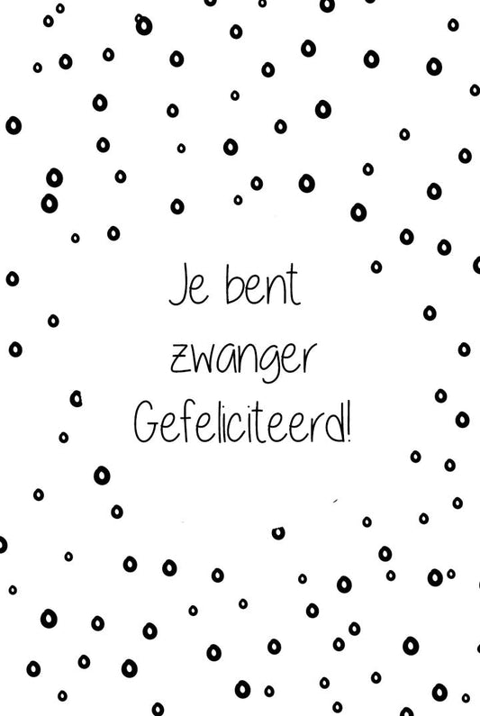 Cadeaukaartje FG - je bent zwanger gefeliciteerd!