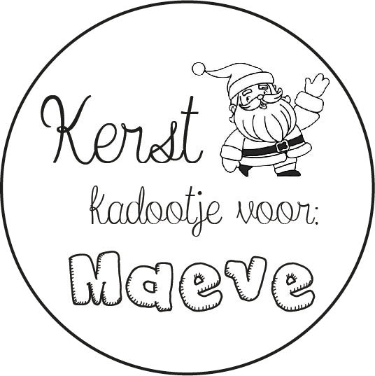 Persoonlijke sticker kerst kadootje voor: sneeuwman