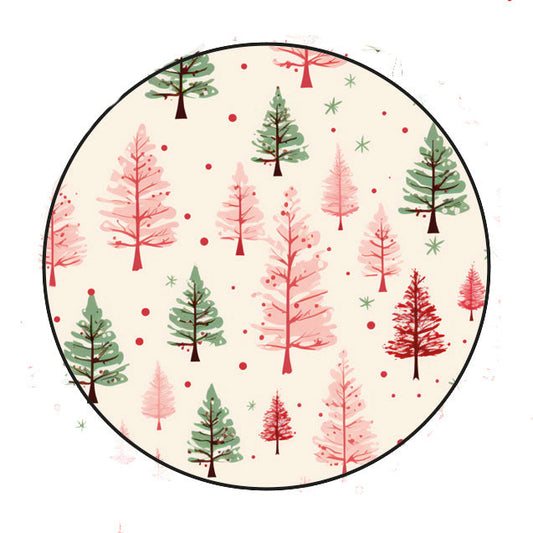 Stickers christmas trees colorful