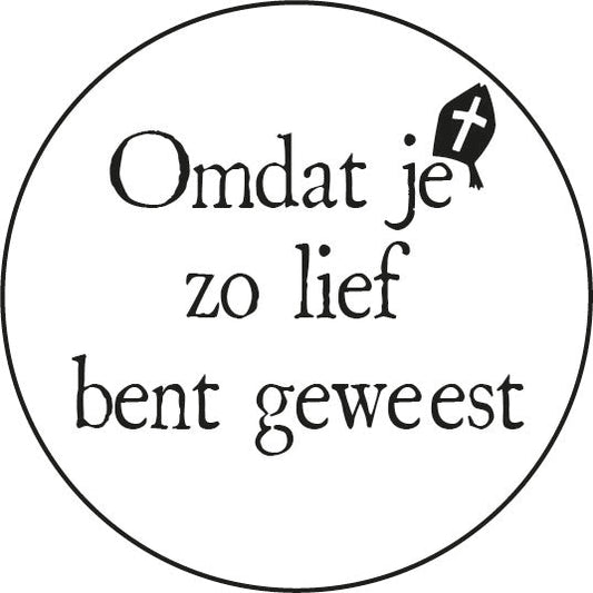 Stickers omdat je zo lief bent geweest