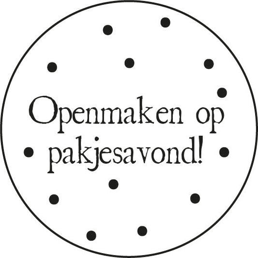 Stickers openmaken op pakjesavond