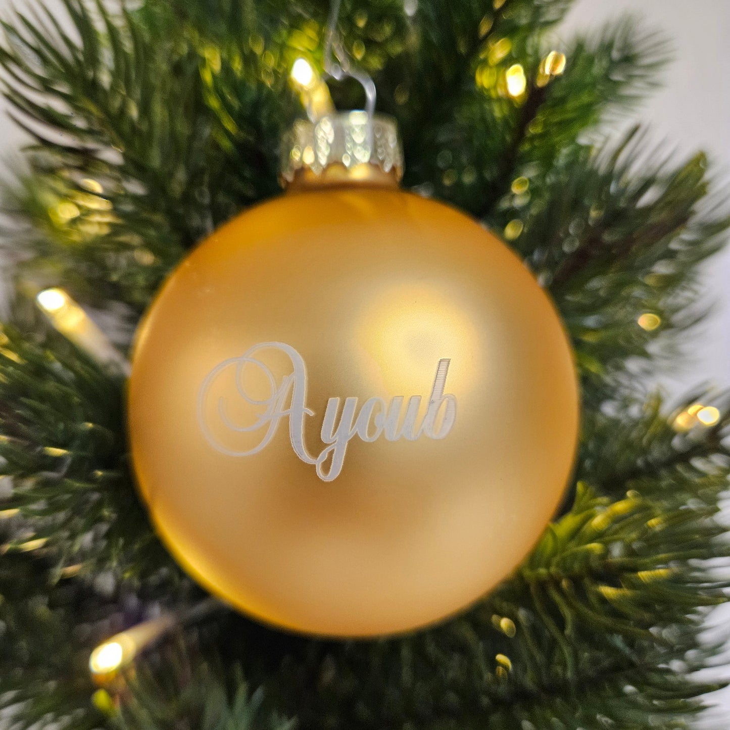 Kerstbal met naam/tekst