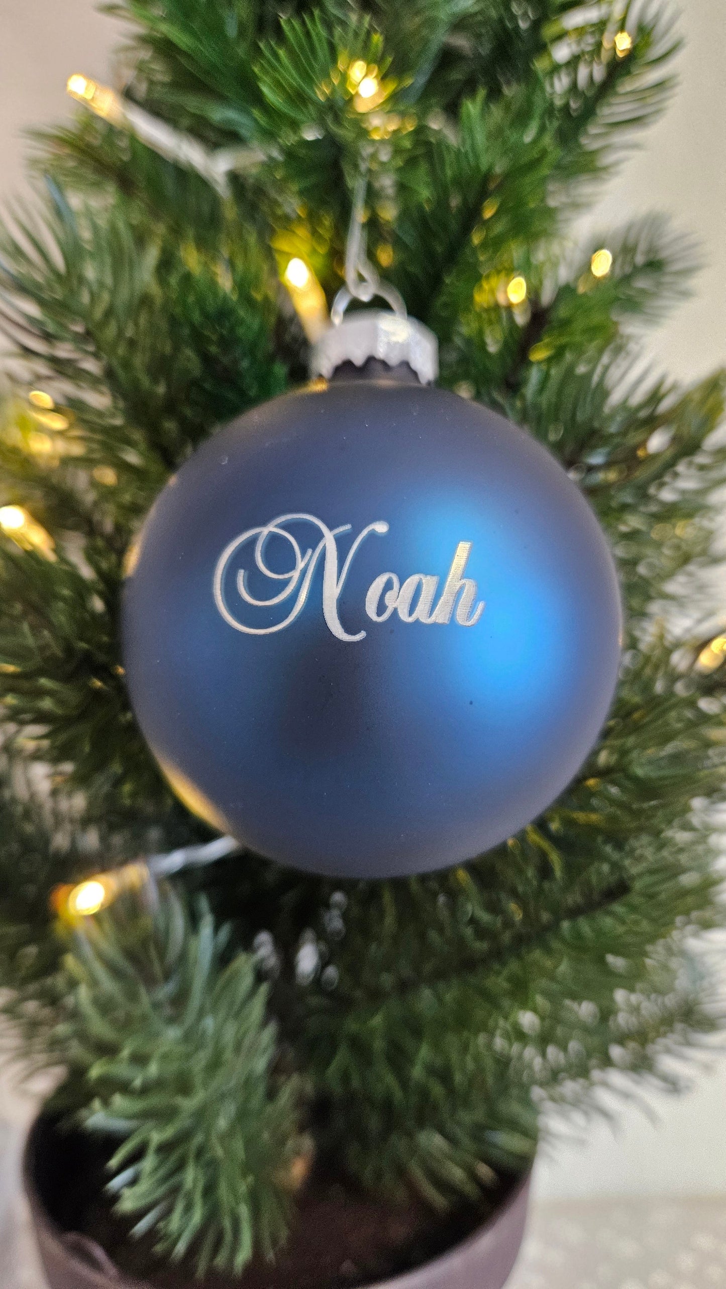 Kerstbal met naam/tekst