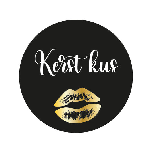 Stickers FG kerst kus