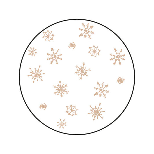 Stickers FG sneeuwvlokken | wit
