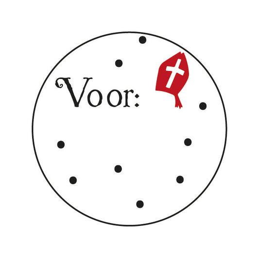Stickers voor: mijter rood