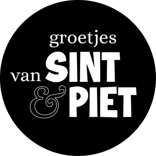 Stickers XL groetjes van Sint & piet